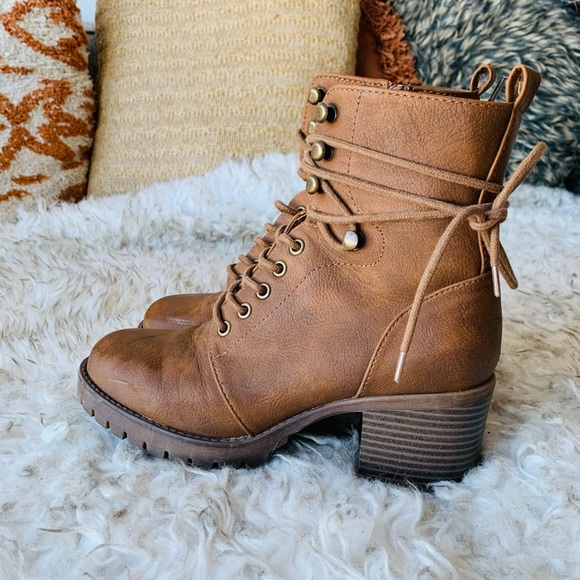 Heeled Hiker Boots - Picture 2 of 5